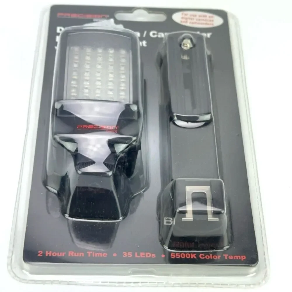 Precision Design Digital Camera Camcorder LED Video Light with Bracket BRAND NEW